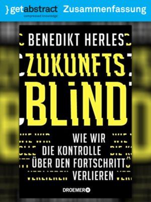 cover image of Zukunftsblind (Zusammenfassung)